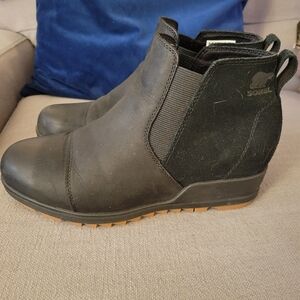 Sorel Waterproof Wedge Booties